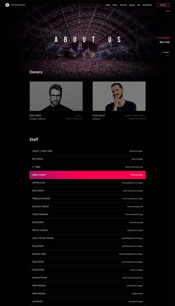 About us page